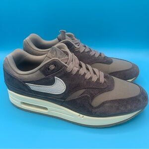 Men’s Nike Air Max 1 Premium Crepe Soft Grey Shoe FD5088-001 Sneaker Size 9
